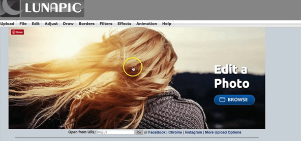 Lunapic photo editor