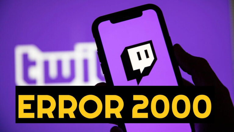 Twitch Error 2000 Easily Fix Solutions in 2023 | Twitch Network error