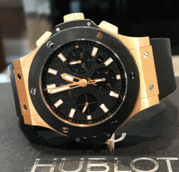 Big Bang Gold Ceramic Automatic Black Dialb watch