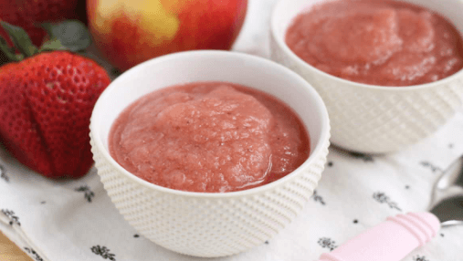 Spinach Strawberry Applesauce