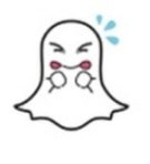 Snapchat Ghost with a Glass