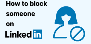 Block someone on LinkedIn