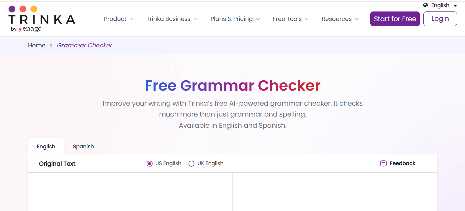 Trinka Grammar Checker