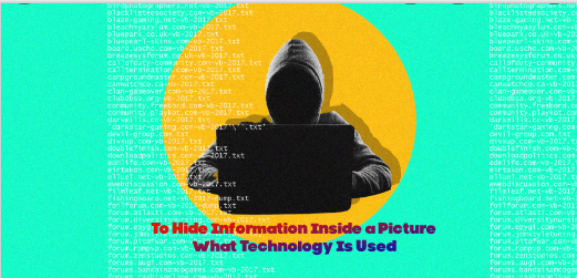 To Hide Information Inside a Picture What Technology Is Used
