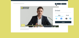 Embed your video on your website or blog for marketing